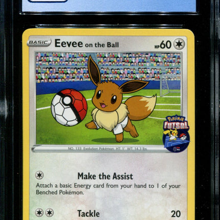 Eevee on the Ball - 002/005 - CGC 9 - Futsal Collection - UK Game Promo - Pokemon -  15020