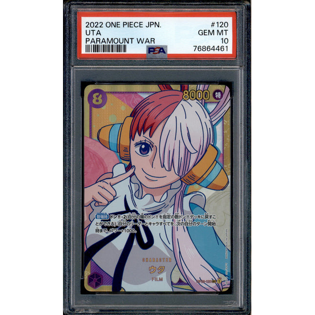 Uta - OP02-120 - PSA 10 - Secret Japanese - OP02 - One Piece - 64461