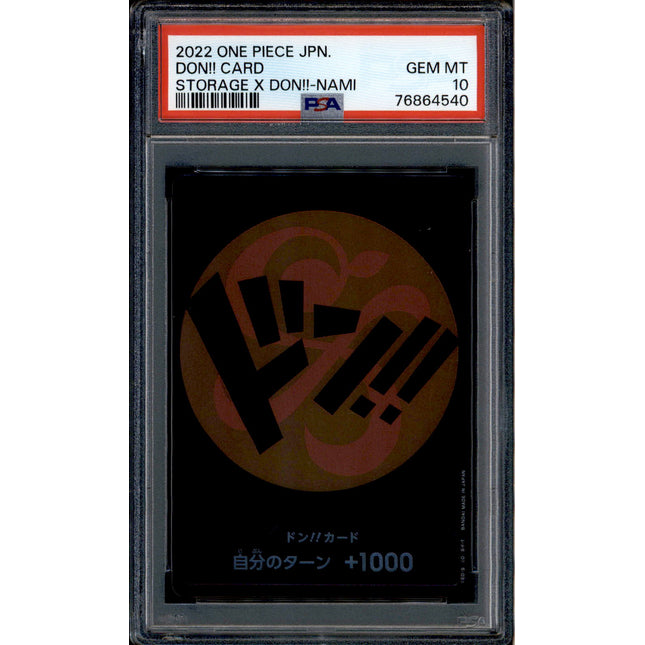 Nami Don Card - Promo Storage - PSA 10 - Japanese Holo - Box - One Piece - 64540