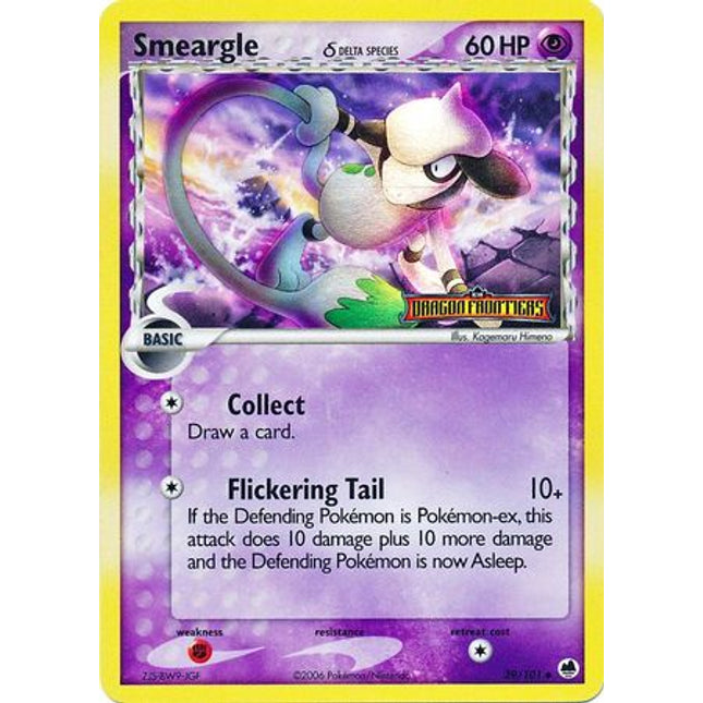 Smeargle (39/101) (Delta Species) (Stamped) [EX: Dragon Frontiers]