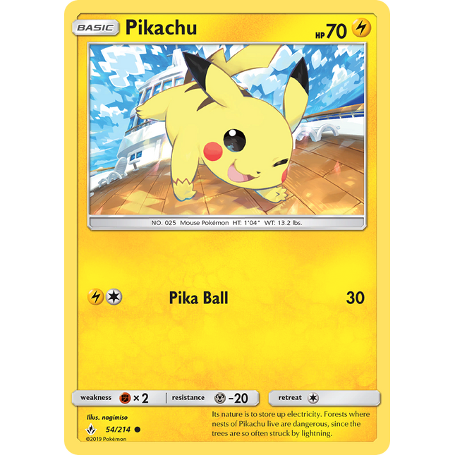 Pikachu (54/214) [Sun & Moon: Unbroken Bonds]