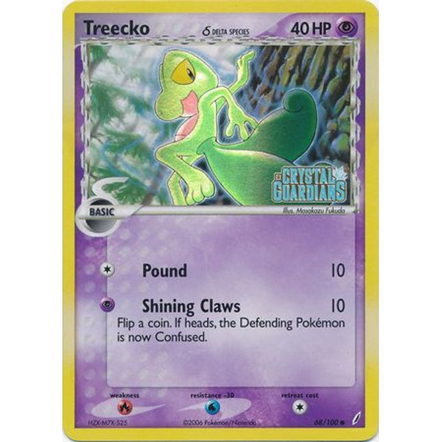 Treecko (68/100) (Delta Species) (Stamped) [EX: Crystal Guardians]