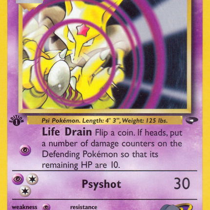 Sabrina's Kadabra (58/132) [Gym Challenge 1st Edition]