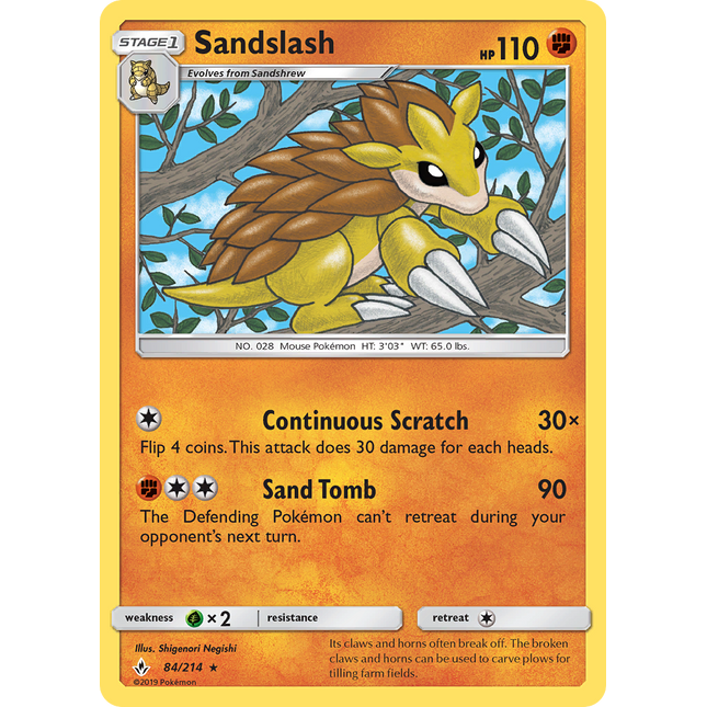 Sandslash (84/214) [Sun & Moon: Unbroken Bonds]