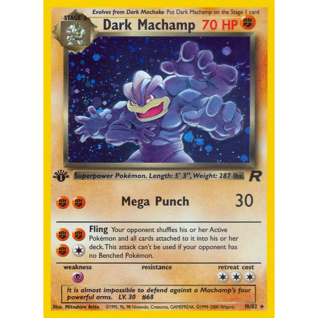 Dark Machamp (10/82) [Team Rocket 1st Edition]
