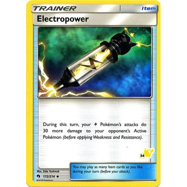 Electropower (172/214) (Pikachu Stamp #34) [Battle Academy 2020]