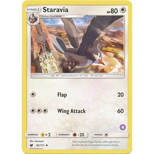 Staravia (82/111) (Deck Exclusive #4) [Sun & Moon: Trainer Kit - Alolan Sandslash]