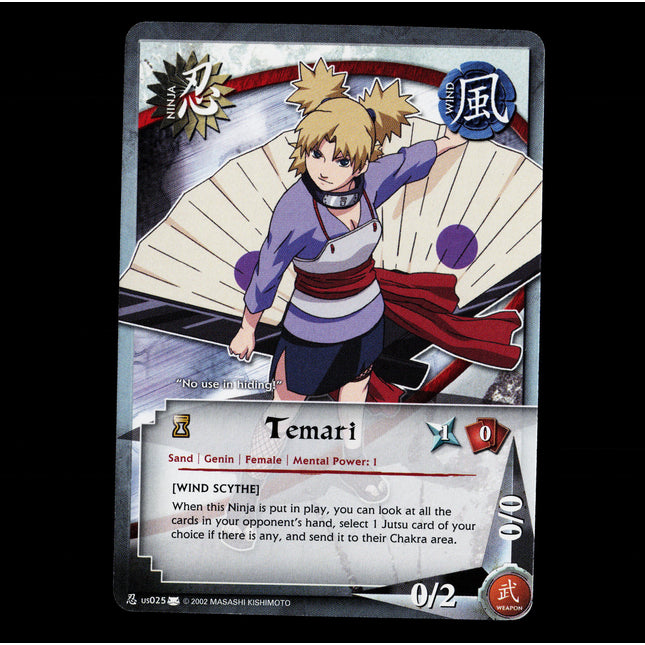 Temari - us025 - NM - Non-Foil - Promo - Naruto CCG - E1-71