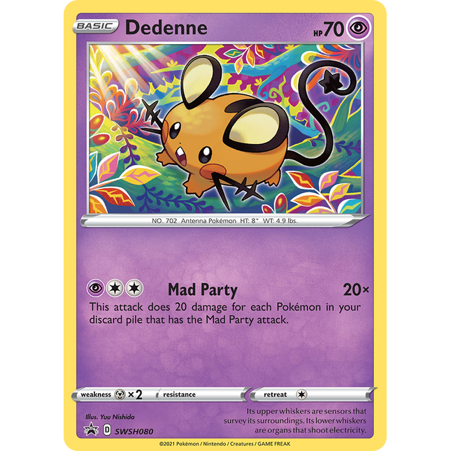 Dedenne (SWSH080) [Sword & Shield: Black Star Promos]