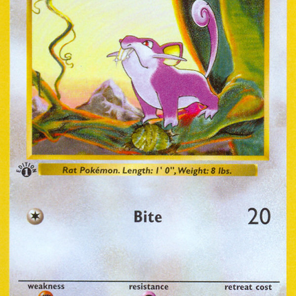 Rattata (61/102) (Shadowless) [Base Set 1st Edition]
