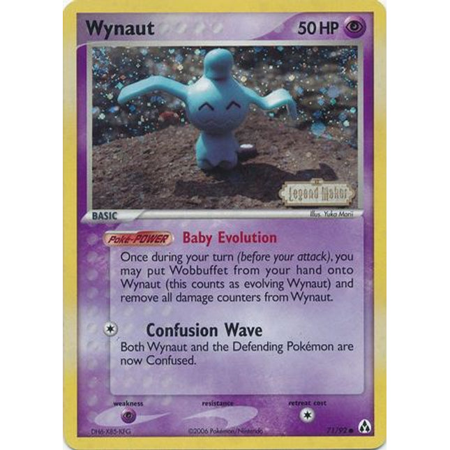 Wynaut (71/92) (Stamped) [EX: Legend Maker]