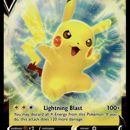 Pikachu V - SWSH198 - NM - Ultra Rare - Promo - Pokemon - A9-55