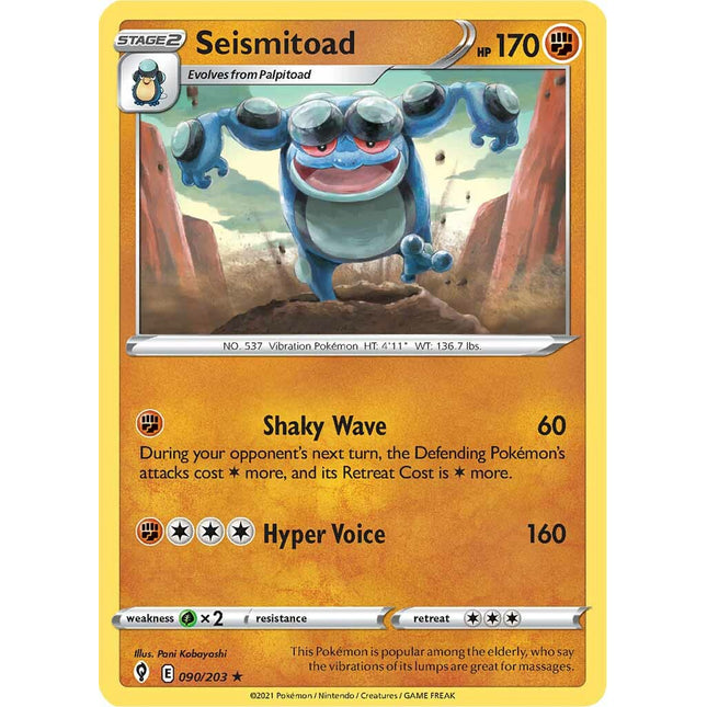 Seismitoad (090/203) [Sword & Shield: Evolving Skies]