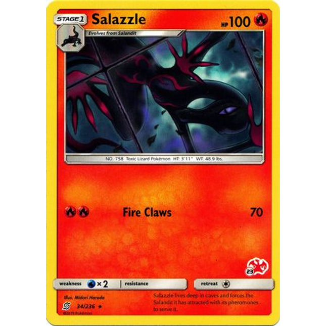 Salazzle (34/236) (Charizard Stamp #23) [Battle Academy 2020]