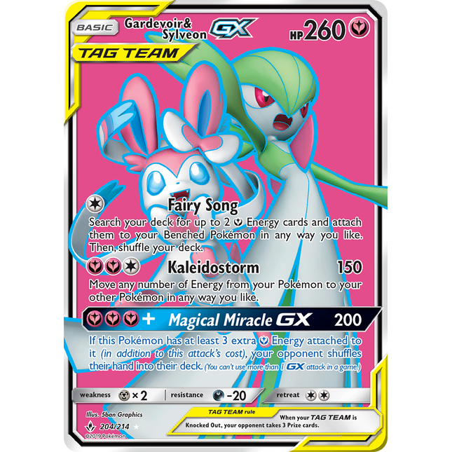 Gardevoir & Sylveon GX (204/214) [Sun & Moon: Unbroken Bonds]
