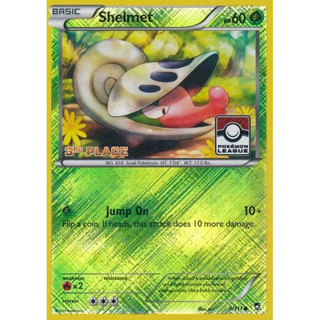 Shelmet (8/111) (League Promo 3rd Place) [XY: Furious Fists]