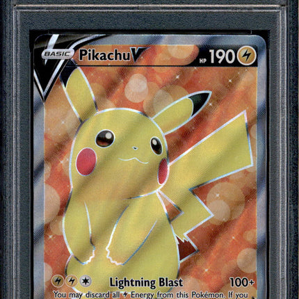 Pikachu V - 157/172 - PSA 10 - Full Art - Brilliant Stars - Pokemon - 30228