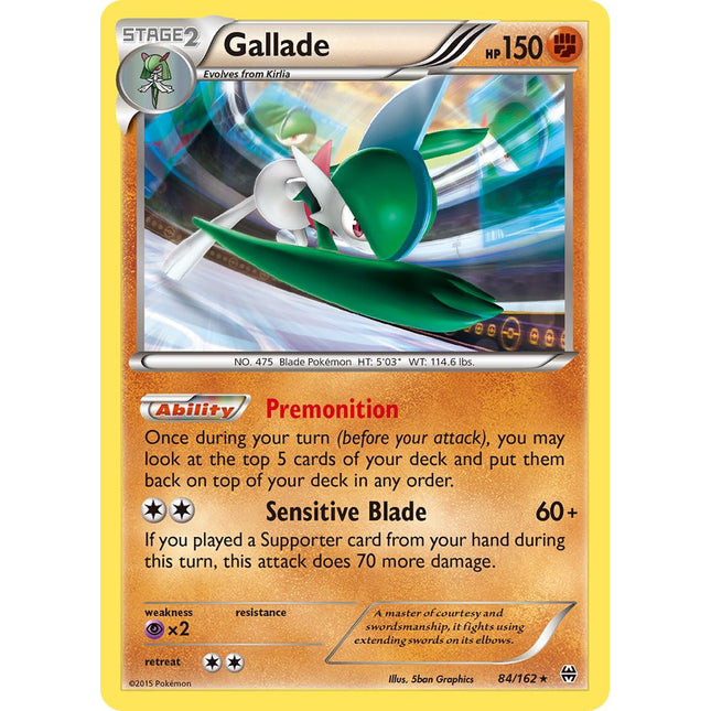 Gallade (84/162) (Cosmos Holo) (Blister Exclusive) [XY: BREAKthrough]