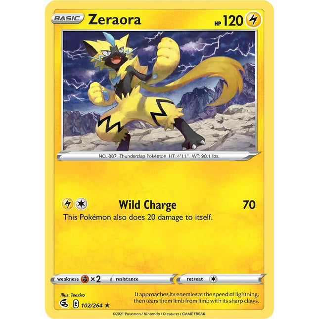 Zeraora (102/264) [Sword & Shield: Fusion Strike]