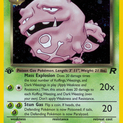 Dark Weezing (14/82) [Team Rocket 1st Edition]