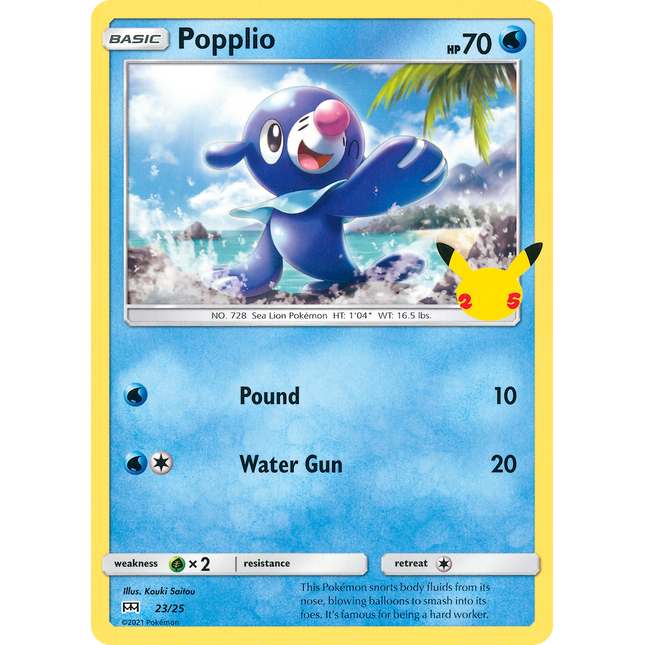 Popplio (23/25) [McDonald's 25th Anniversary]