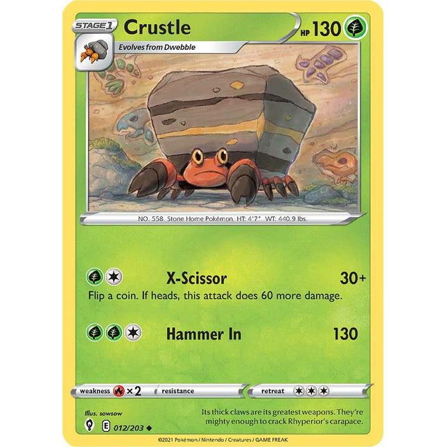 Crustle (012/203) [Sword & Shield: Evolving Skies]