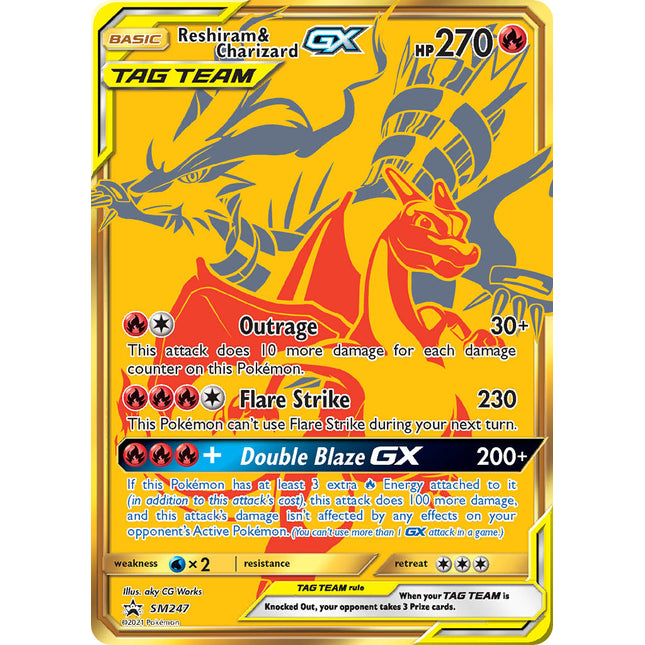 Reshiram & Charizard GX (SM247) (Jumbo Card) [Sun & Moon: Black Star Promos]