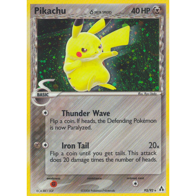Pikachu (93/92) (Delta Species) [EX: Legend Maker]
