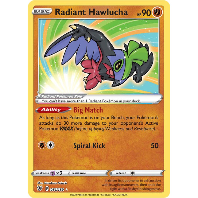 Radiant Hawlucha (081/189) [Sword & Shield: Astral Radiance]