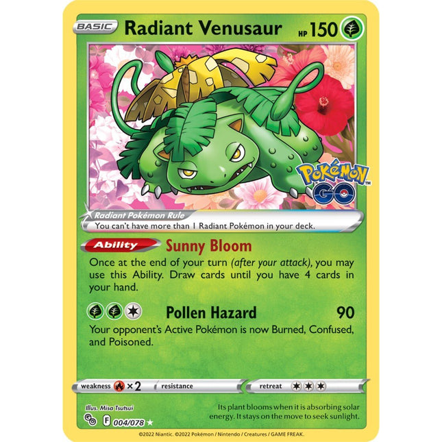 Radiant Venusaur (004/078) [Pokémon GO]