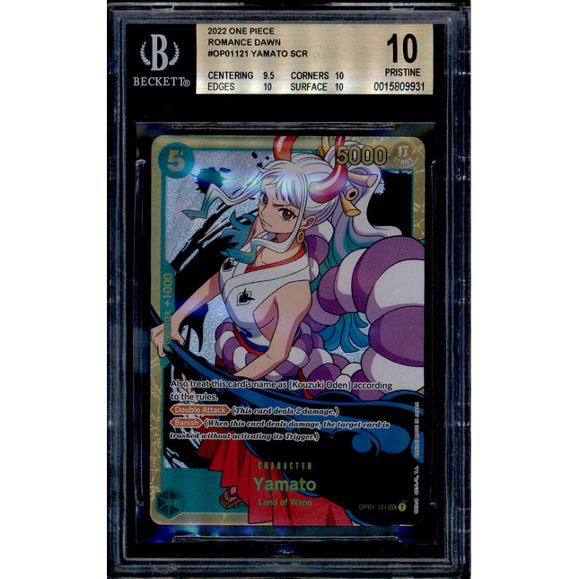 Yamato - OP01-121 - BGS 10 - Secret Rare - Romance Dawn - One Piece - 09931