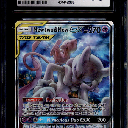 Mewtwo & Mew GX - SM191 - CGC 10 - Alt Art - Promo - Pokemon - 92183