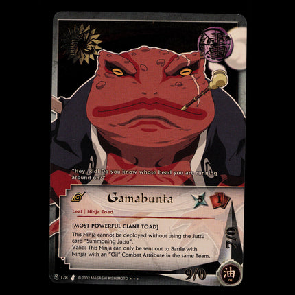 Gamabunta - 128 - NM - Unlimited - Foil - Naruto CCG - E1-108