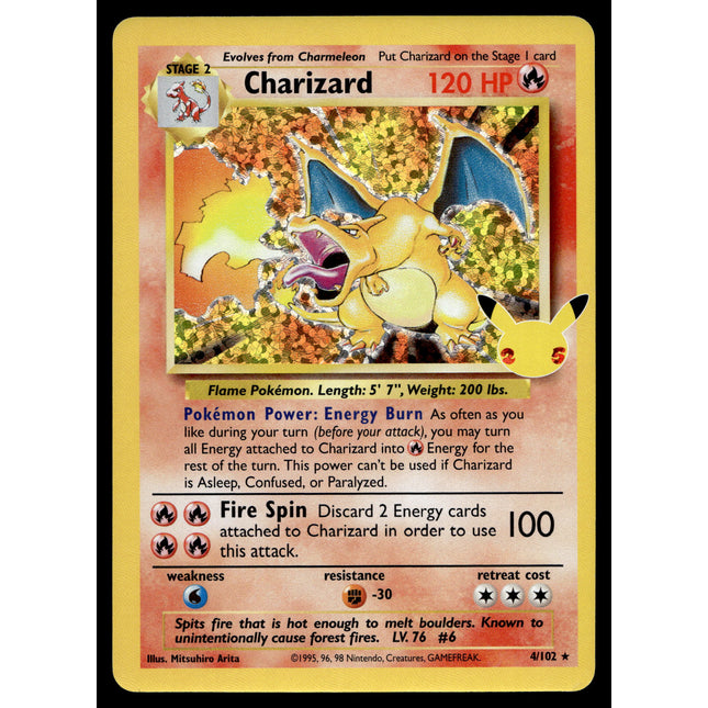 Charizard - 4/102 - NM - Holo - Celebrations - Pokemon - A6-52