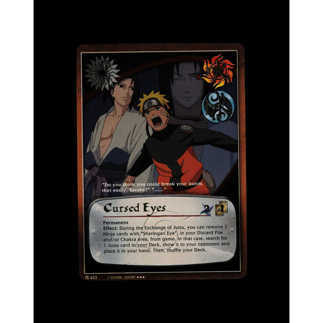Cursed Eyes - 623 - NM - Unlimited - Super Rare Foil - Naruto CCG - D3-128