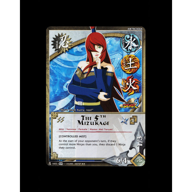 The 5th Mizukage - 1653 - NM - Non-Foil - S28 - Naruto CCG - E1-134