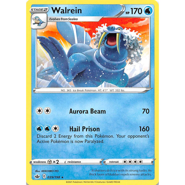 Walrein (039/198) [Sword & Shield: Chilling Reign]
