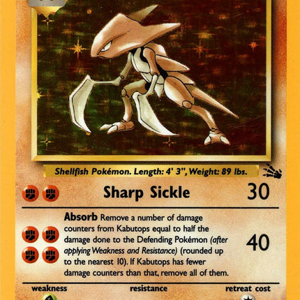Kabutops (9/62) [Fossil Unlimited]