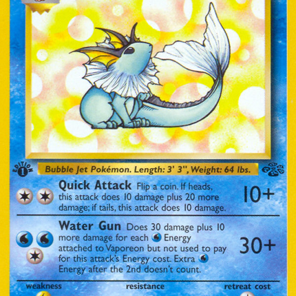 Vaporeon (28/64) [Jungle 1st Edition]