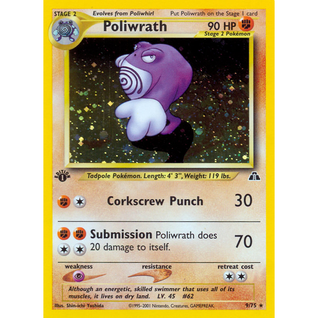 Poliwrath (9/75) [Neo Discovery 1st Edition]