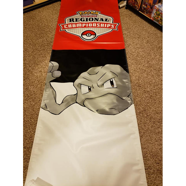 Geodude, Graveler, Golem - Pokemon Regional Championships - Set of 3 Tall Tarp Banners - 36"x120"