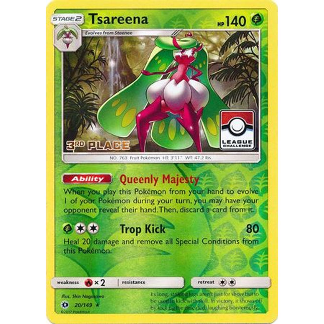 Tsareena (20/149) (League 3rd Place) [Sun & Moon: Base Set]