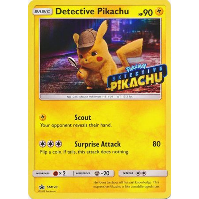 Detective Pikachu (Detective Pikachu Stamped) [SM Black Star Promos]