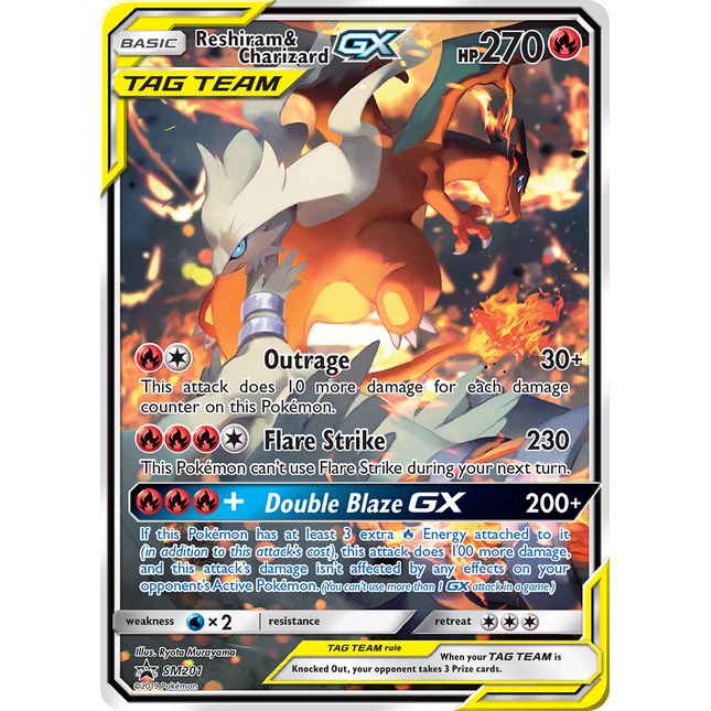 Reshiram & Charizard-GX [SM Black Star Promos]