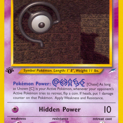 Unown [C] (57/105) [Neo Destiny 1st Edition]