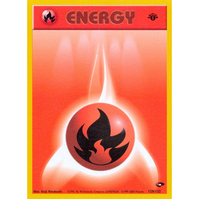 Fire Energy (128/132) [Gym Challenge 1st Edition]