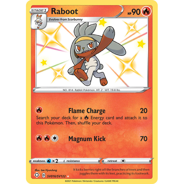 Raboot (SV016/SV122) [Sword & Shield: Shining Fates]