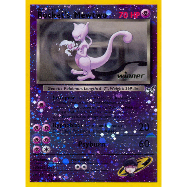 Rocket's Mewtwo (8) (Winner) [Best of Promos]
