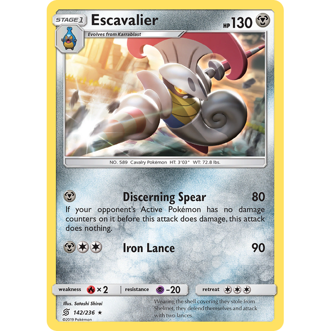Escavalier (142/236) [Sun & Moon: Unified Minds]