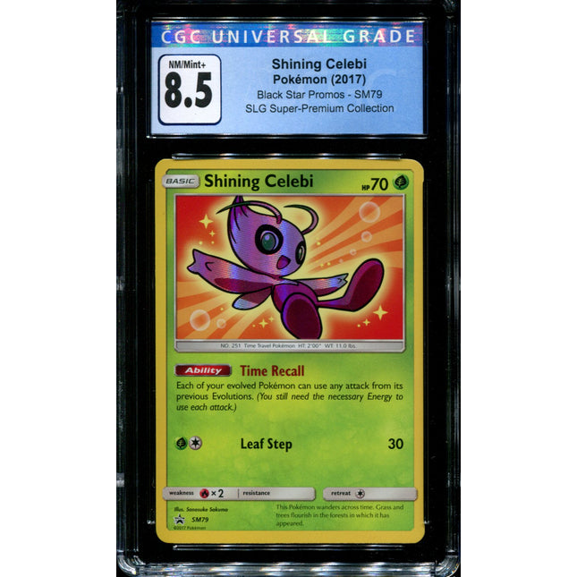 Shining Celebi - SM79 - CGC 8.5 - Black Star Promo - Shining Legends - Pokemon -  15146